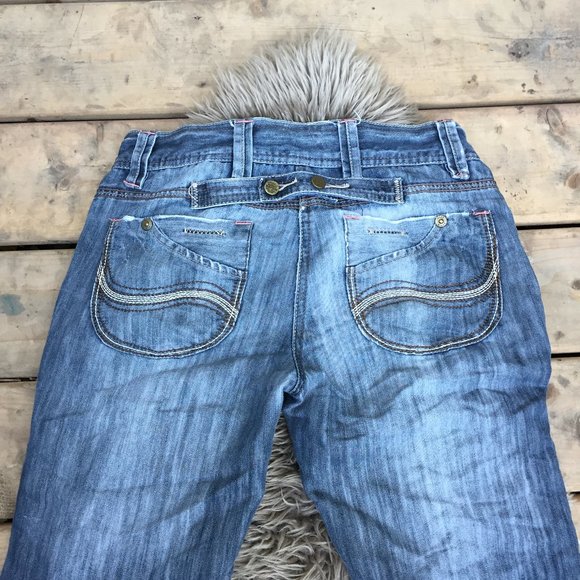 Next "The Boyfriend" wide leg low rise jeans - size 12L Euro/8 US - Picture 6 of 9